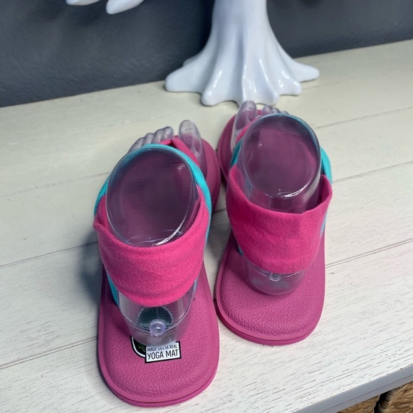 Sanuk Thong Flats Sandals Size 6-7 Yoga Mat Sling - Picture 5 of 7